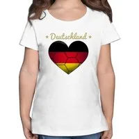 Shirtracer T-Shirt Handballherz Deutschland Kinder Sport Kleidung