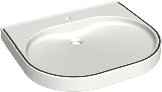 KWC Aquarotter Waschtisch, VARIUScare, MIRANIT, 650x120x550 mm, barr-frei, Farbstreifen, 2030020956 2030020956