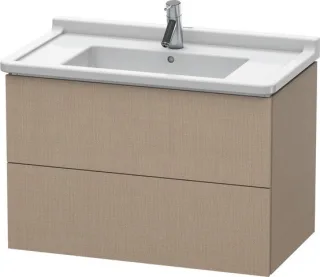 Duravit L-Cube Waschtischunterbau wandhängend Leinen Matt 820x469x558 mm - LC626507575 LC626507575