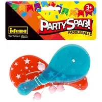 Idena Spiel Idena Paddleballs Partyspaß ab 3 Jahren 4 Stück