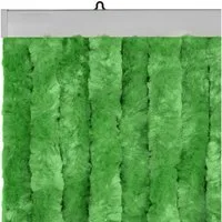 Moritz Türvorhang Flauschvorhang U-5 / 90 x 200 cm grün (1 St), Hakenaufhängung, Chenille Vorhänge Camping Türvorhang Wohnwagen Wohnmobil Zubehör
