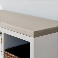 Clutter Cover Sitzkissen für Kallax Regal, Beige, Sitzauflage 4cm Dick, für 2er, 3er oder 4er Kallax, Polster mit abnehmbarem Bezug
