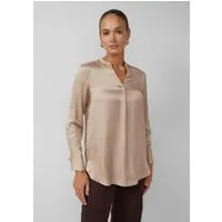 s.Oliver Langarmbluse Bluse Elegante Satin-Bluse mit Manschetten