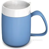 Ornamin Schnabelbecher Becher mit Trink-Trick mit Schnabelaufsatz/Trinkaufsatz, 2-tlg., Kunststoff, Trinkhilfe l Alltagshilfe l bruchstabil l BPA-frei l Made in Germany