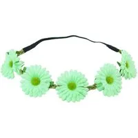 Das Kostümland Kostüm Blumen Haarband mit Margeriten - Hellgrün
