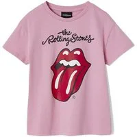 vertbaudet Kurzarmshirt Kinder T-Shirt THE ROLLING STONES mit Logo-Print