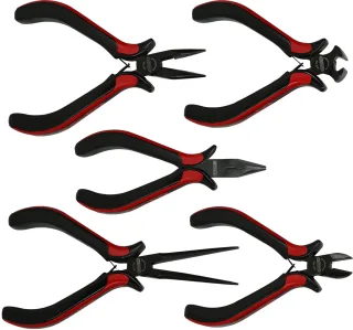KS Tools Feinmechanik-Zangen-Satz, 5-tlg - 500.7020