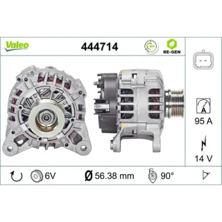 Valeo Lichtmaschine 95A Dacia Renault 444714