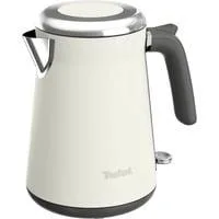 KI666A Edelstahl, Wasserkocher beige/edelstahl, 2.400 Watt, 1,7 Liter