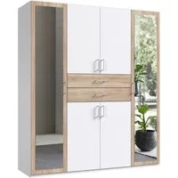 Wimex Kleiderschrank Diver Drehtürenschrank mit Spiegel, 180, 225 o. 270cm breit Bestseller Schlafzimmerschrank wahlweise 3 Innenausstattungen