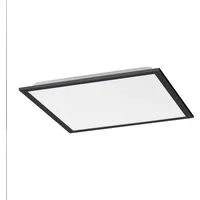 SellTec LED Deckenleuchte LED Panel Deckenlampe schwarz, dimmbar per Fernbedienung, Lichttemperatur CCT warmweiß - kaltweiß, Memory-Funktion, 1xLED-Board/24W/2700-5000K, 2700-4000-5000 Kelvin, CCT warmweiß - kaltweiß Fernbedienung