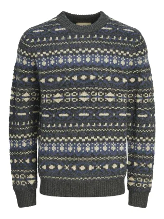 JACK&JONES - JPRBLUDAVE KNIT PATTERN PACK sargasso sea - Gr. - S