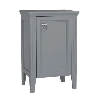 VitrA Valarte Halbhochschrank Breite 54 cm Höhe 83 cm 1 Tür Türanschlag rechts Grau Matt,62250 62250