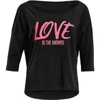 Winshape 3/4-Arm-Shirt MCS001 ultra leicht mit Neon pinkem Glitzer-Aufdruck