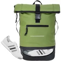 ELEPHANT Freizeitrucksack Time Bag aus Plane mit Bodenfach, Rucksack Laptoprucksack Daypack wasserabweisend + Trinkflasche