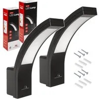 Maclean LED Außen-Wandleuchte MCE343 Wandlampe 10W 2000lm IP54, LED fest integriert, Neutralweiß, für Garten, Garage & Hauseingang, Neutralweiß 4000K