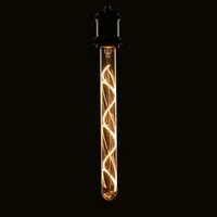 ZMH LED-Leuchtmittel E27 Vintage Röhrenform Glühbirne 185/300mm Gold für Haus Café, E27, 1 St., 2200K, Warmweiß Spirale Filament Antike Beleuchtung
