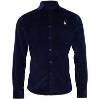 U.S. Polo Assn. Langarmhemd Hemd Button Down Shirt CORD (1-tlg)
