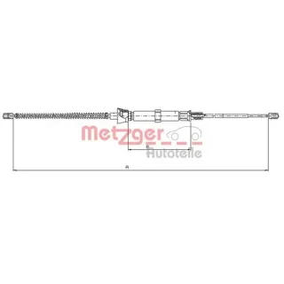 Metzger Handbremsseil hinten Seat Skoda VW 10.9032