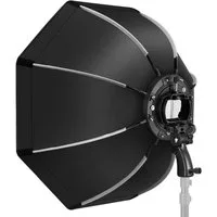 Neewer Softbox SF-RP26 65cm Octa Softbox, S-Typ Halterung, für NEEWER Blitzgeräte, Schnelles Öffnen und Zusammenklappen