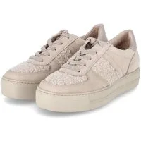 Paul Green Paul Green 5487-01 Damen Leder & Textil beige Schnürschuh