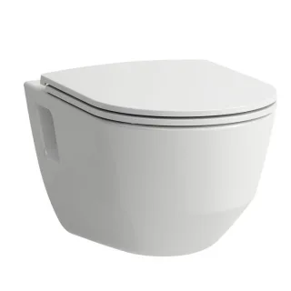 Laufen Pro Packs WC mit WC-Sitz H8669540000001 36x53cm, spülrandlos, weiß