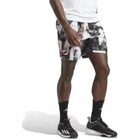 adidas Performance Shorts Tennishose Club Graphicshort 7in/18cm kurz weiss/schwarz Herren