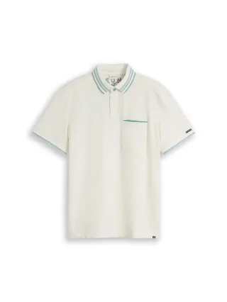 Tom Tailor - Piqué Poloshirt mit Stretch gardenia white - Gr. - XL