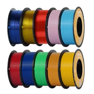 KINGROON PETG 3D Printer Filament 1.75mm Mix Color High Strength Easy to Print Eco-Friendly No Bubbles Smooth Printing H