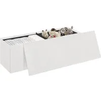 EUGAD Sitzbank (1-St), mit Stauraum, Teddystoff-Bezug, 200 kg belastbar