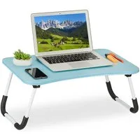 relaxdays Laptoptisch Hellblauer Laptoptisch