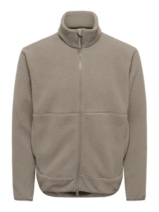 ONLY&SONS - ONSJASON PRTC FLEECE JACKET OTW NOOS Walnut - Gr. - S