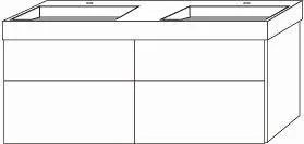 Sanipa Waschtischunterbau mit Auszügen 3way BP9891T