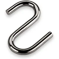 SO-TECH® Küchenrückwand 6 Stück S-Haken, für Küchenreling und Reling mit 16 mm Rohrd, (6-tlg), verchromt