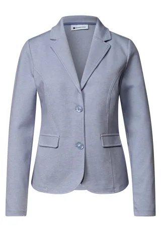 Street One - Basic Piqué Blazer whispery blue - Gr. - 46