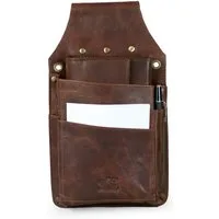 BRANCO Kellnerbörse Profi Kellnerholster Kellnerhalfter, Echt-Leder Braun, Branco