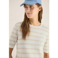 CECIL Kurzarmpullover aus reiner Baumwolle
