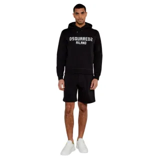 Dsquared2 Milano Logo Schwarzer Trainingsanzug