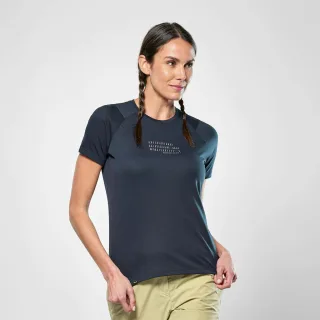 SALEWA - Eagle Poem Dry'Ton T-Shirt Damen - Blau (Gr.38)