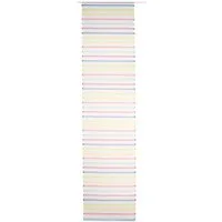 ELBERSDRUCKE Schiebegardine Schiebevorhang mit Klettband Feel Good bunt 245 x 60 cm (1 St), Klettband, transparent, Polyester, streifen, modern