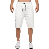 Cipo & Baxx Sweatshorts Herren Regular Fit Kurze Hose Mid Waist BA-CK292 seitliche Logo-Schriftzüge als markantes Design-Highlight