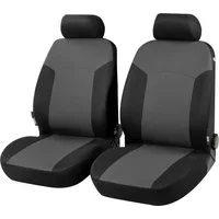 CarComfort Autositzbezug Autositzbezug Portland grau für zwei Vordersitze, 2 Vordersitzbezüge 1tlg, 2 Kopfstützenbezüge, 4-tlg.