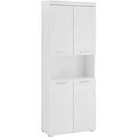 welltime Hochschrank Avena Badschrank 4-türig mit o. Fach und 4 Einlegeböden - B/T/H 73/31/190 cm