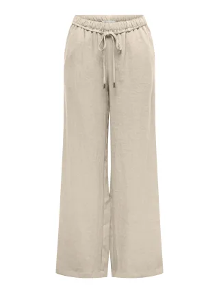 JDY - JDYFINN MW BELT WIDE PANT WVN Sandshell - Gr. - 32