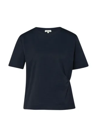 s.Oliver Red Label - T-Shirt aus Baumwolljersey mit Knoten-Detail blau - Gr. - 34