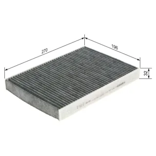Bosch Aktivkohle-Innenraumfilter Citroen C5 C6 Peugeot 407 1987432311