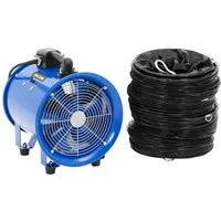 MSW Bodenventilator Bauventilator Ø 28 cm 2700 m³/h Baugebläse Axialgebläse + 10m Schlauch