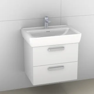 Artiqua 415 Waschtischunterschrank für Pro A 818953 Weiß Hochglanz, 415-WU2L-L40-7016-68 415-WU2L-L40-7016-68
