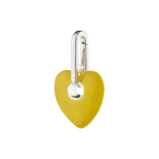 pilgrim - Recycelter Herzanhänger – Charm silver/gelb - Gr. - OS