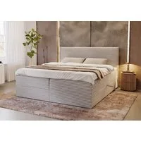 B&B Home Boxspringbett Boxbett Tilia 160 cm 180 cm (H3 Matratze Bonellfederung, Kopfteil, Bettkasten und Topper)